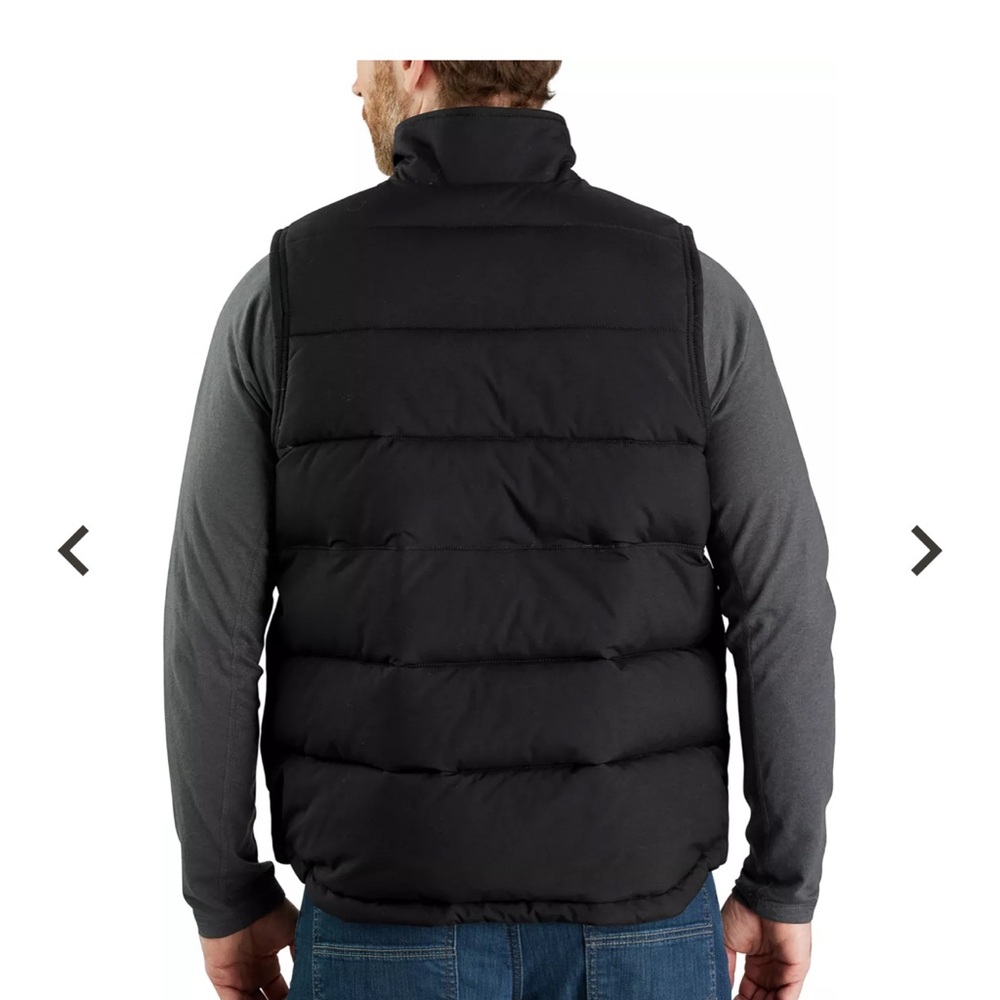 Carhartt Men’s Montana Loose Fit Sherpa Lined Insulated Puffer Vest Black XL - Picture 2 of 8